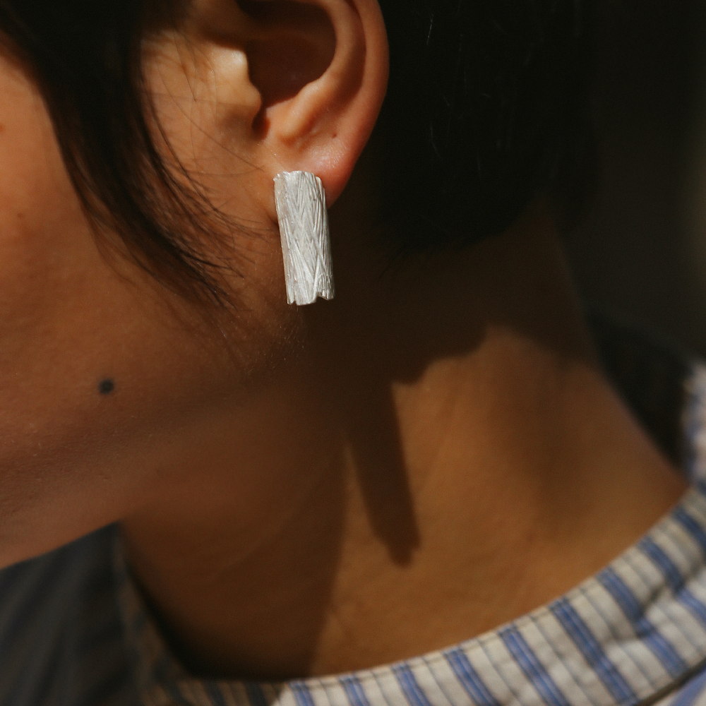 Earthbound Forest Twin Bark Earrings