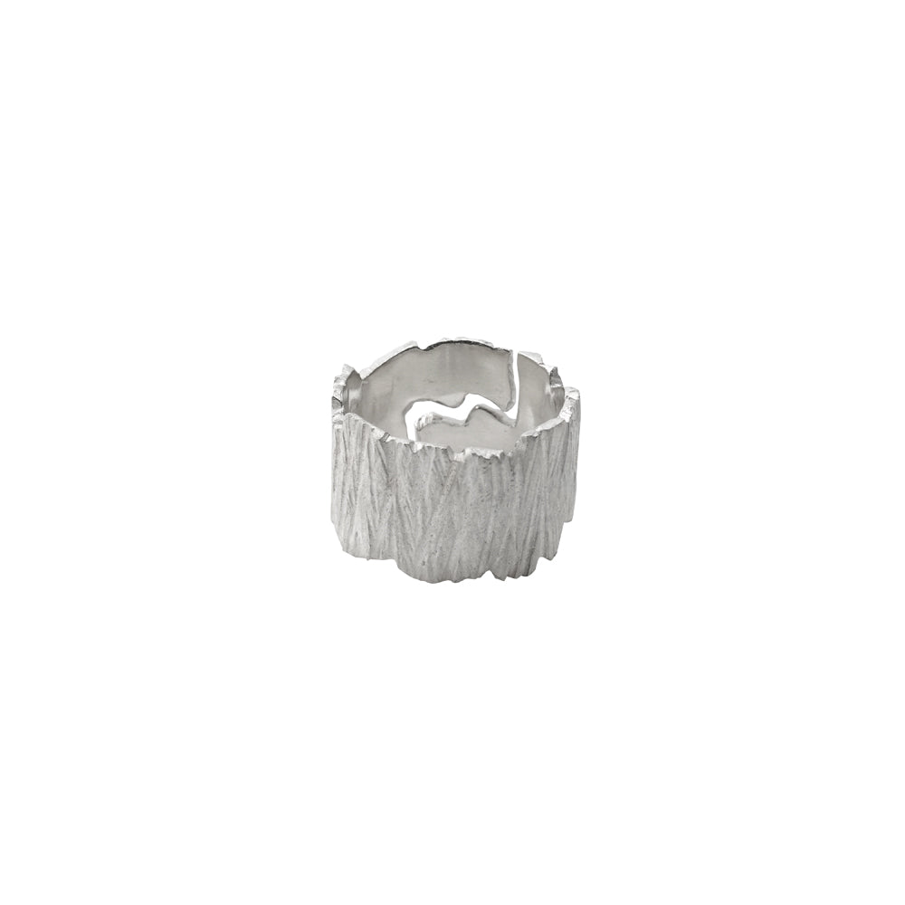 Earthbound Forest Bark Adjustable Thick Ring
