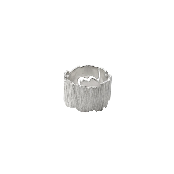 Earthbound Forest Bark Adjustable Thick Ring