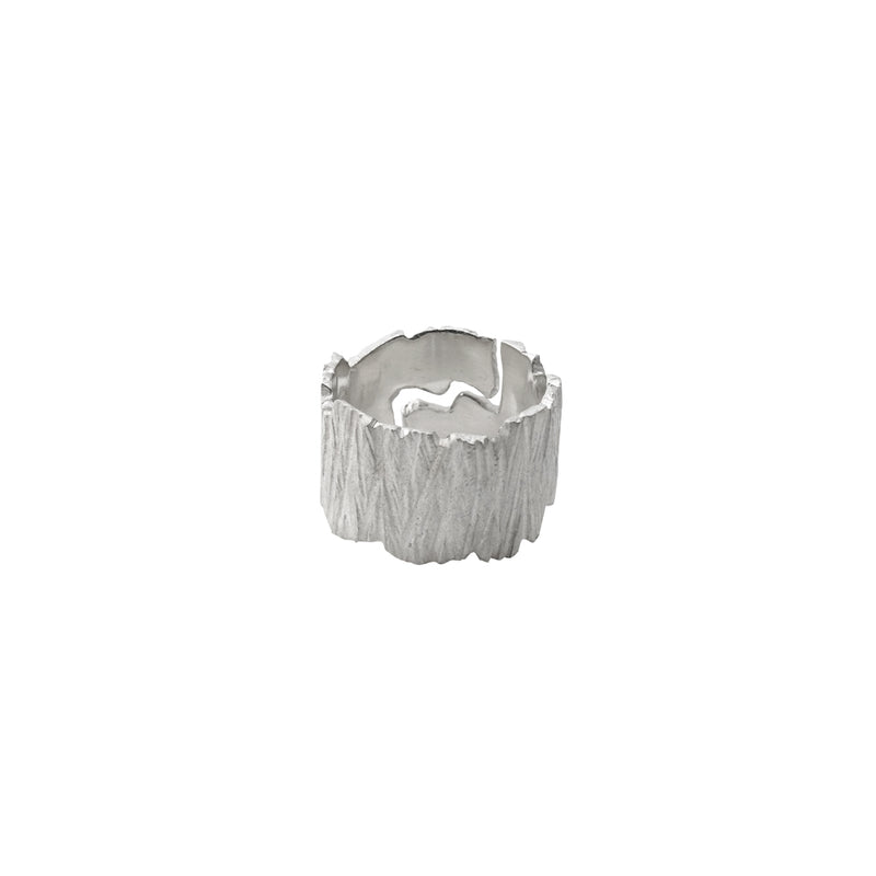 Earthbound Forest Bark Adjustable Thick Ring