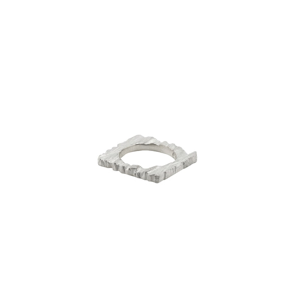 Earthbound Forest Bark Square Ring (Medium)