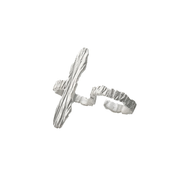 Earthbound Forest Bark Double-Finger Ring