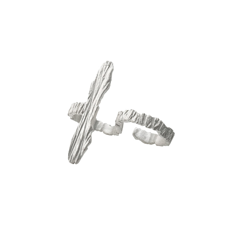 Earthbound Forest Bark Double-Finger Ring