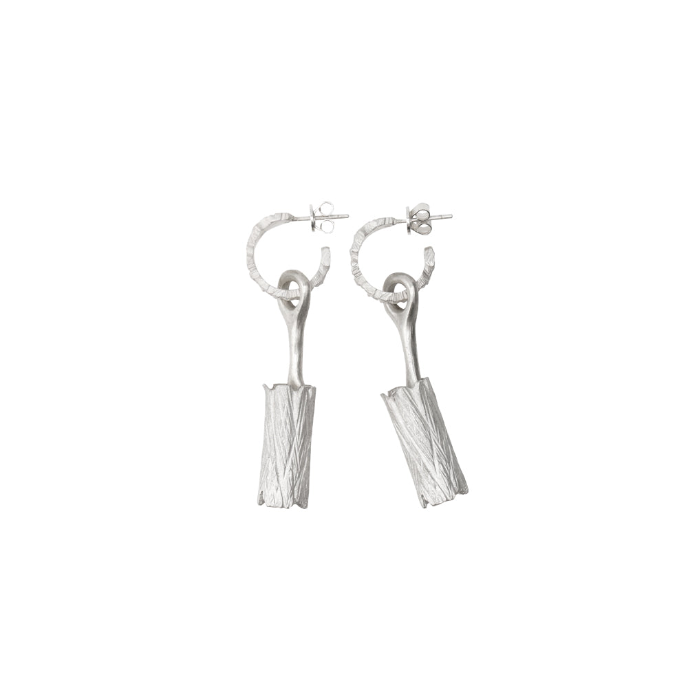 Earthbound Forest Bark Drop Earrings