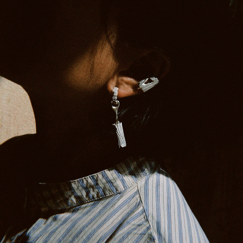 Earthbound Forest Bark Bold Ear Cuff