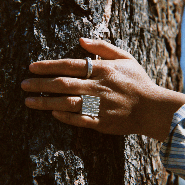 Earthbound Forest Bark Edge Ring (Large)