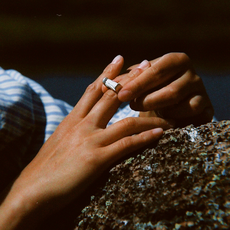 Earthbound Forest Bark Rolling Ring